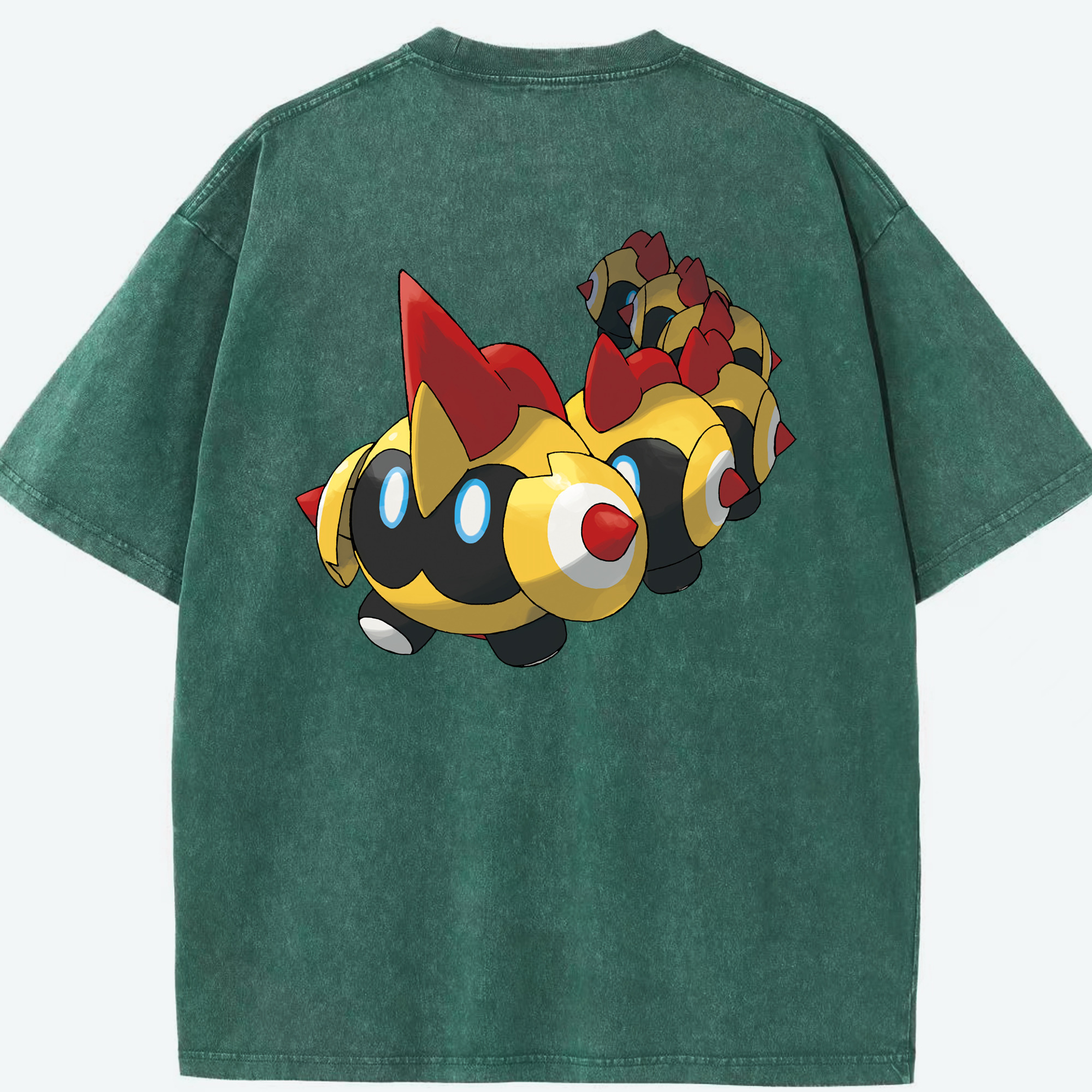（画像用） ポケットモンスター Pokémon 綿100% ヴィンテージ風 半袖Tシャツ（背面プリント）